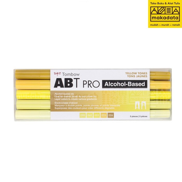 

Ba Tombow Dual Brush Pen Abt Pro Yellow Tones Set 5 Warna Murah