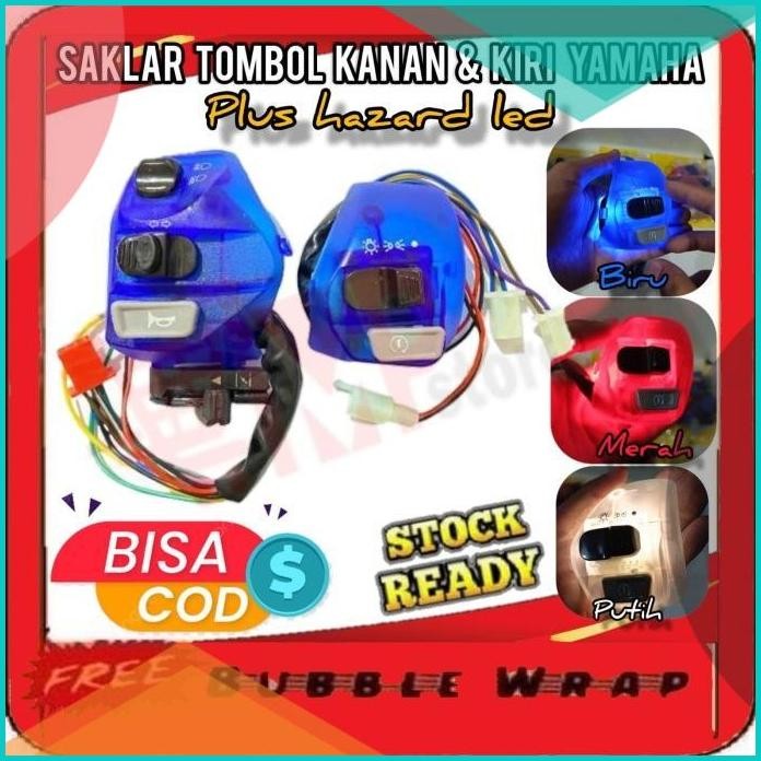 SAKLAR TOMBOL KANAN & KIRI PLUS HAZARD YAMAHA Mio karbu Mio Soul GT