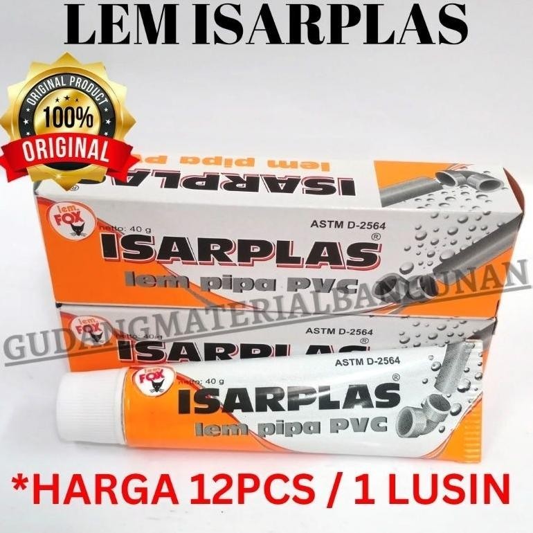 

[12PCS ORIGINAL] LEM PIPA PVC ISARPLAS / LEM ISARPLAS / LEM PVC 1 PACK 1 SLOP 1 LUSIN 12PCS 1PACK - PROMO