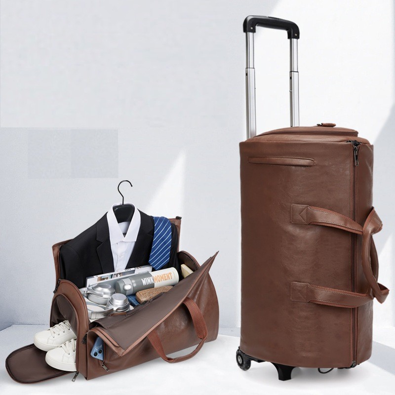 Tas Pembawa Perjalanan Penyimpanan Garmen Mantel Gaun Tahan Air Tas Koper Kapasitas Besar Bisnis Pri