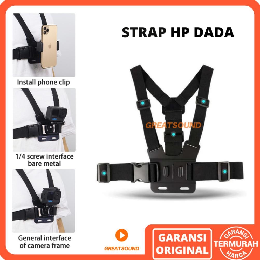 Kekinian Chest Strap Hp Dada Chest Strap Handphone Body Strap Hp Holder Hp Di Dada Viral