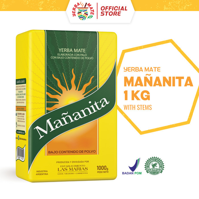 

Mananita Yerba Mate with stems 1 kg Teh Botanikal Argentina