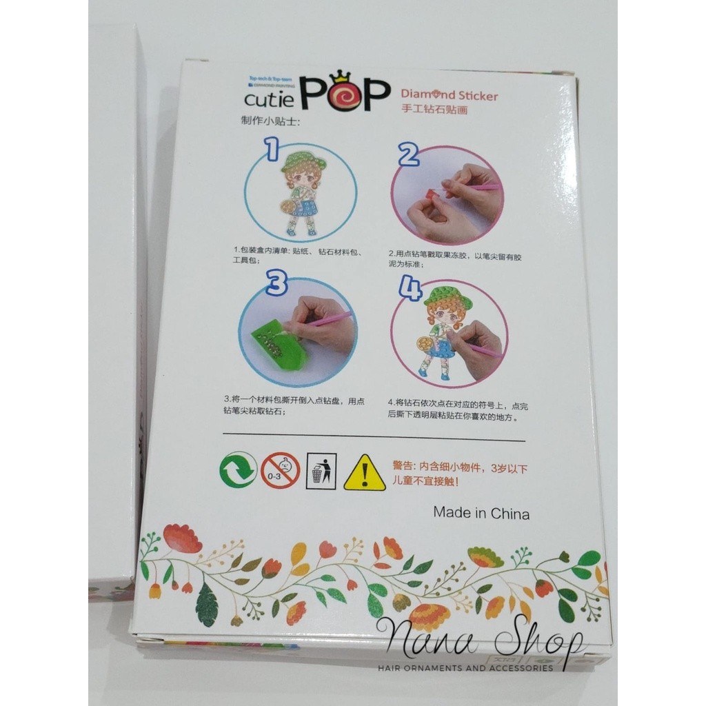 

Sensasi Baru Mainan Anak Sticker Diy Diamond Cutie Pop / Stiker Edukasi / Painting Sticker Korea Li4