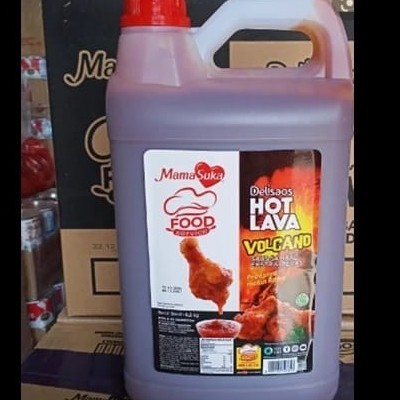 

Dijual!!! Saos Hot Lava Delisaos Mamasuka 6.2Kg Jerigen