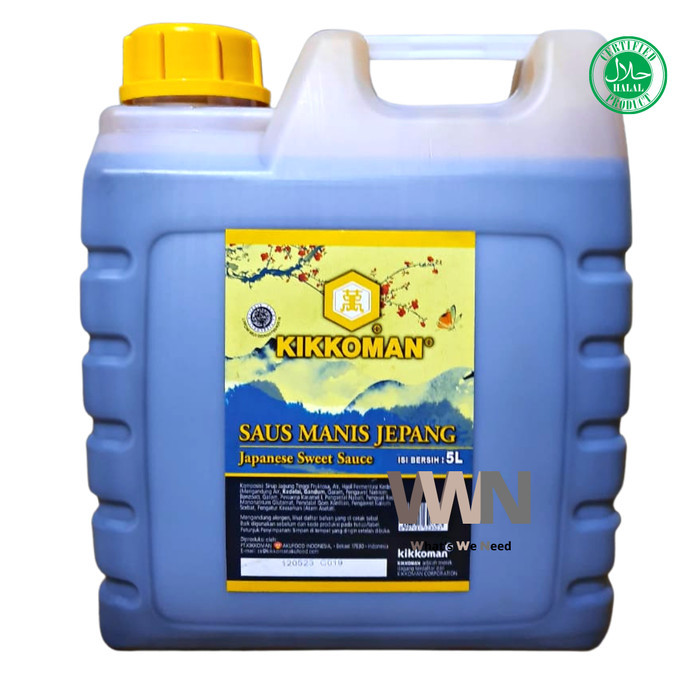 

Dijual!!! Kikkoman Japanese Sweet Sauce 5 Liter Saus Manis Jepang