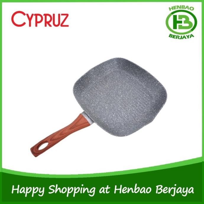 Baru Cypruz Grill Bbq Pan Marble 28Cm Fp0648 Wajan Panggang Induksi