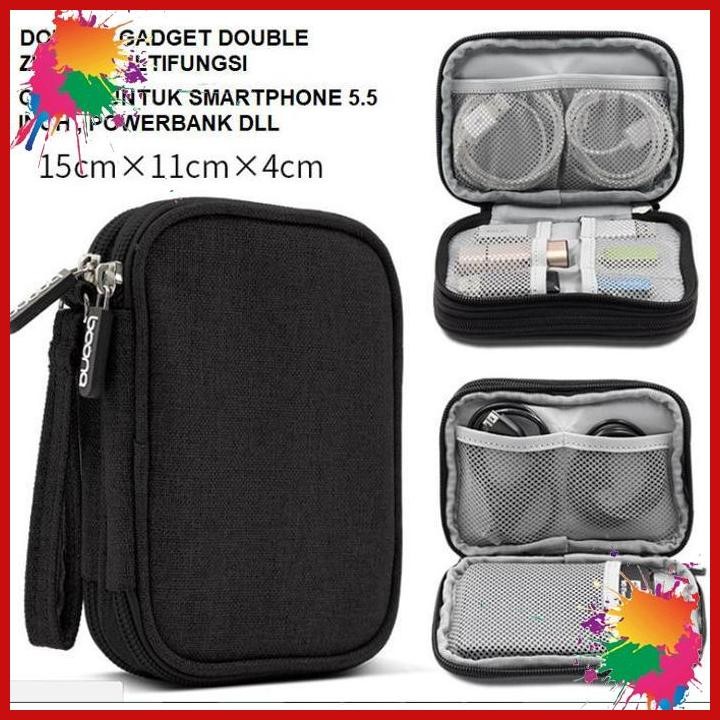 

(SBJJ) DOMPET GADGET MULTIFUNGSI BAONA C002 DOUBLE COMPARTMENT TAS GADGET