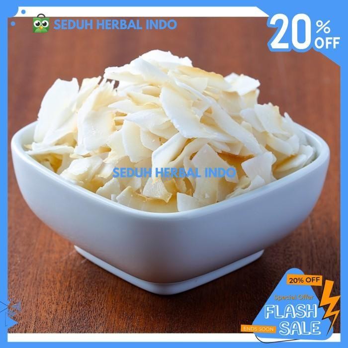 

DRIED COCONUT FLAKES / KELAPA SERUT KERING 50 GRAM TERBAIK
