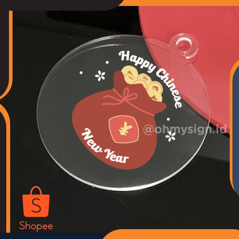 

Grosir Imlek Hang Tag Hampers Chinese New Year Akrilik Label Gift - 01 Keren