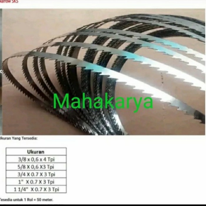 Mata Narrow Bensaw 3/4 Inch/Gergaji Pita/Gergaji Selendang/Bensaw 50 M For Sale