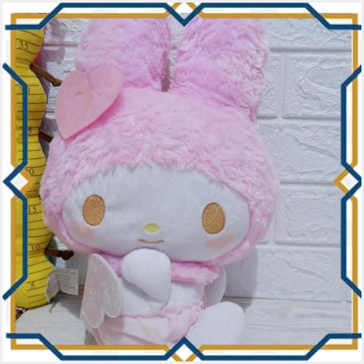 [KAU] BONEKA MY MELODY SAYAP BULU MAWAR ORI