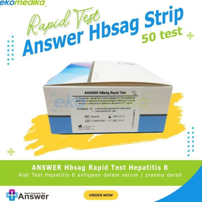 Produk Tersedia Answer Hbsag Strip 50T