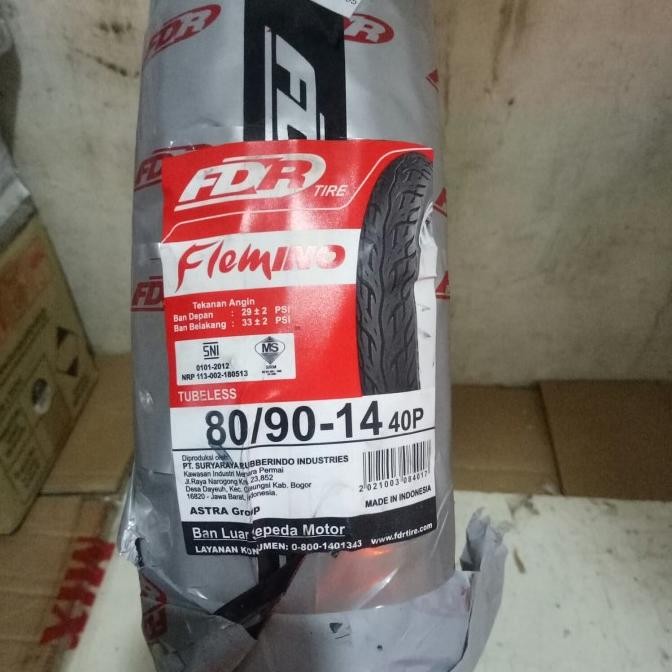 Baru Ban Luar Fdr 80 90 14 Fdr Flemino Tubeless Ban Luar Beat Vario Mio