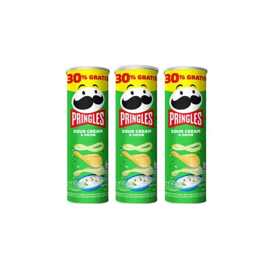 

Pringles Potato Crisps Sour Cream & Onion 3 x 102 g