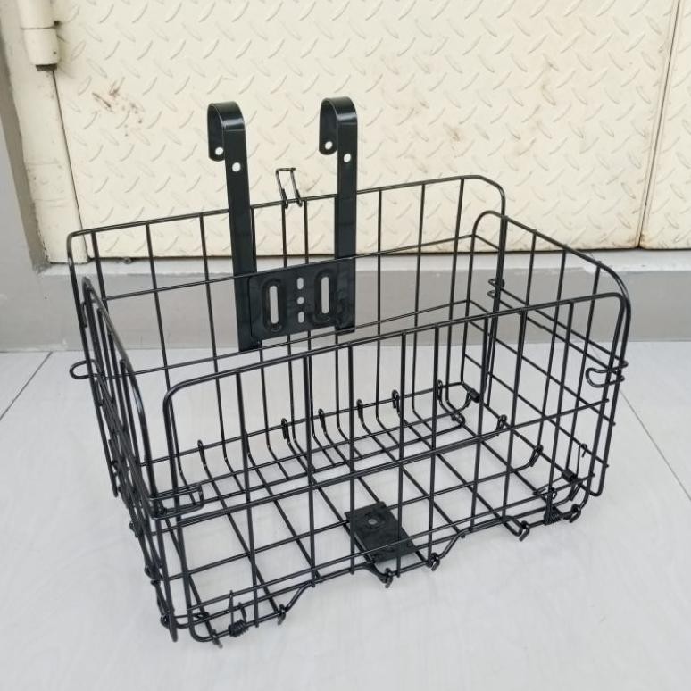 TERMURAH Spare Part Keranjang Besi Sepeda Plus Bracket Bisa untuk Sepeda Listrik / Lipat / Rotan Kec