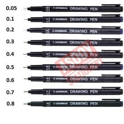 

DRAWING PEN SNOWMAN FT 700 0.05 0.1 0.2 0.3 0.4 0.5 0.6 0.7 0.8 ORIGINAL QUALITY