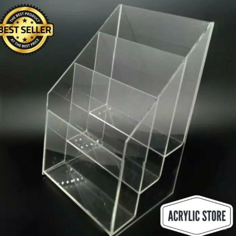 

SALE tempat brosur a5 3 susun/Akrilik Tempat Brosur A5 uh-22