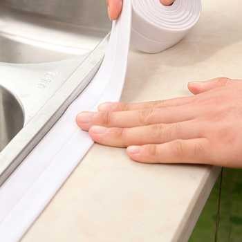 

Mildew Sealing Strip Sticker PVC Dapur Kamar Mandi 3.7cm x 3.2m