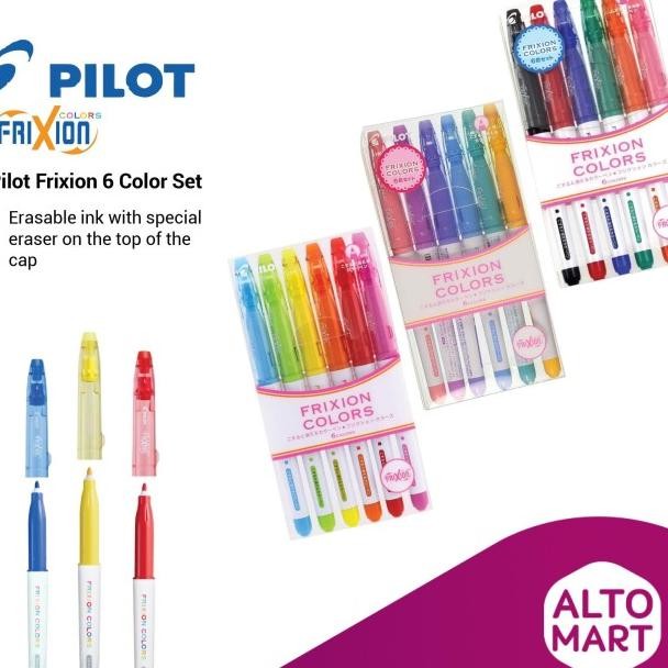 

Pilot Frixion Erasable Marker 6 12 Color Set Highlighter Spidol