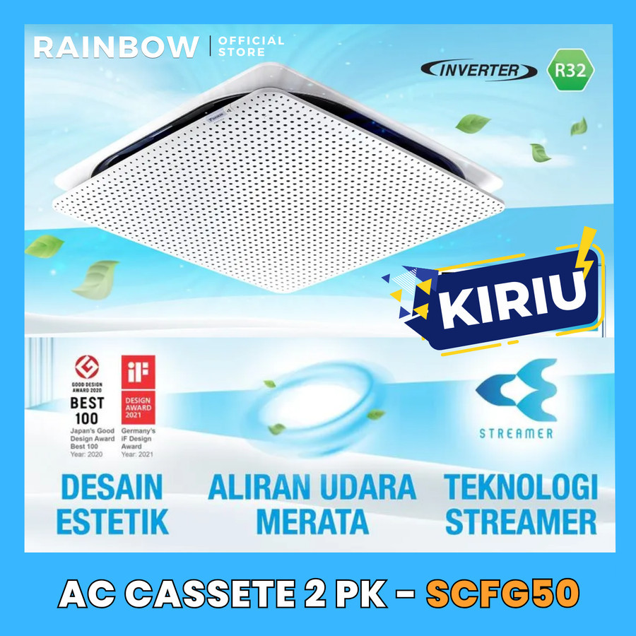 AC CASSETTE DAIKIN KIRIUN 2 PK SCFG50