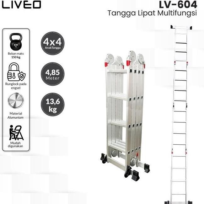 Tangga 4,8 Meter Multifungsi Bukan Tangga Teleskopik Garansi 1 Tahun