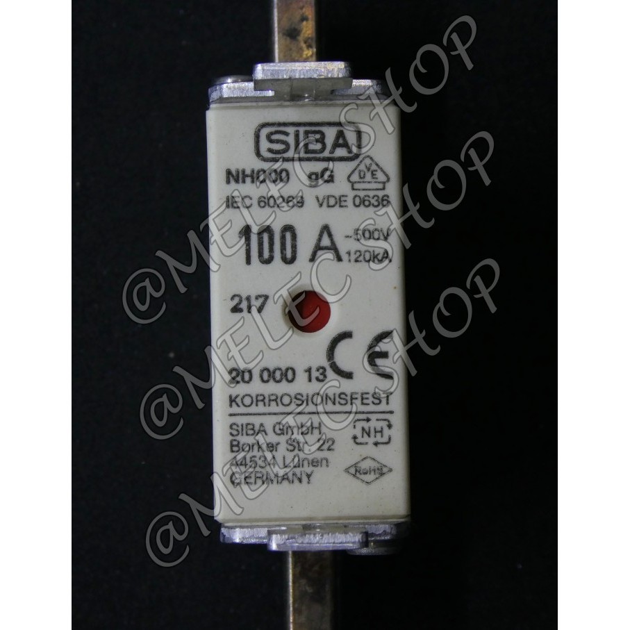 Fuse NH 00 SIBA 100A