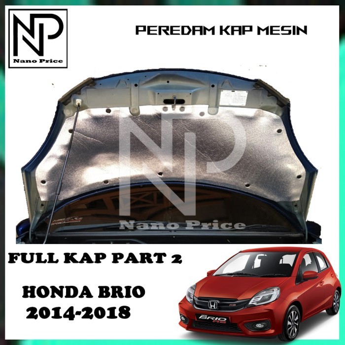 PEREDAM PANAS KAP MESIN MOBIL BRIO 2014-2018 FULL KAP
