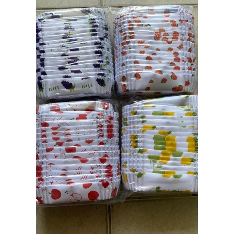 Tatakan Roti Sosis/ Kertas Cupcake Oval/ Cupcase Oval/ Lonjong Motif