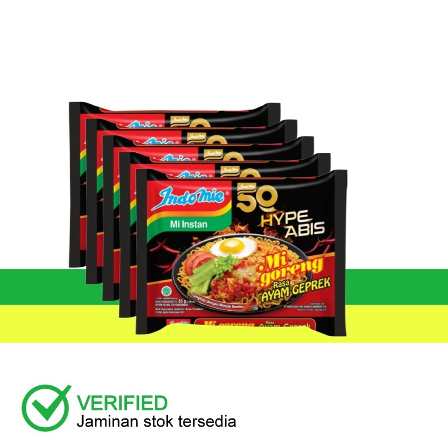 

Indomie Mi Goreng Hype Abis Ayam Geprek 5 x 85 g