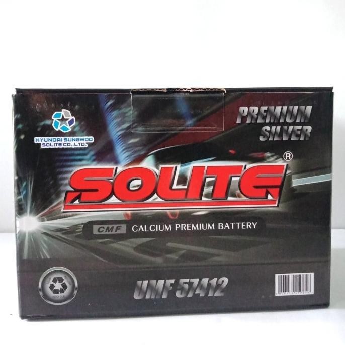 BEBAS ONGKIR - SOLITE 57412 MF AKI KERING MOBIL INNOVA REBORN DIESEL HARGA KHUSUS TT