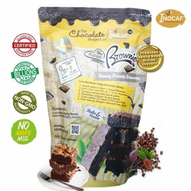 

Tepung Gluten Free Flour Non Gluten Instan BROWNIES Inocaf by gulakong