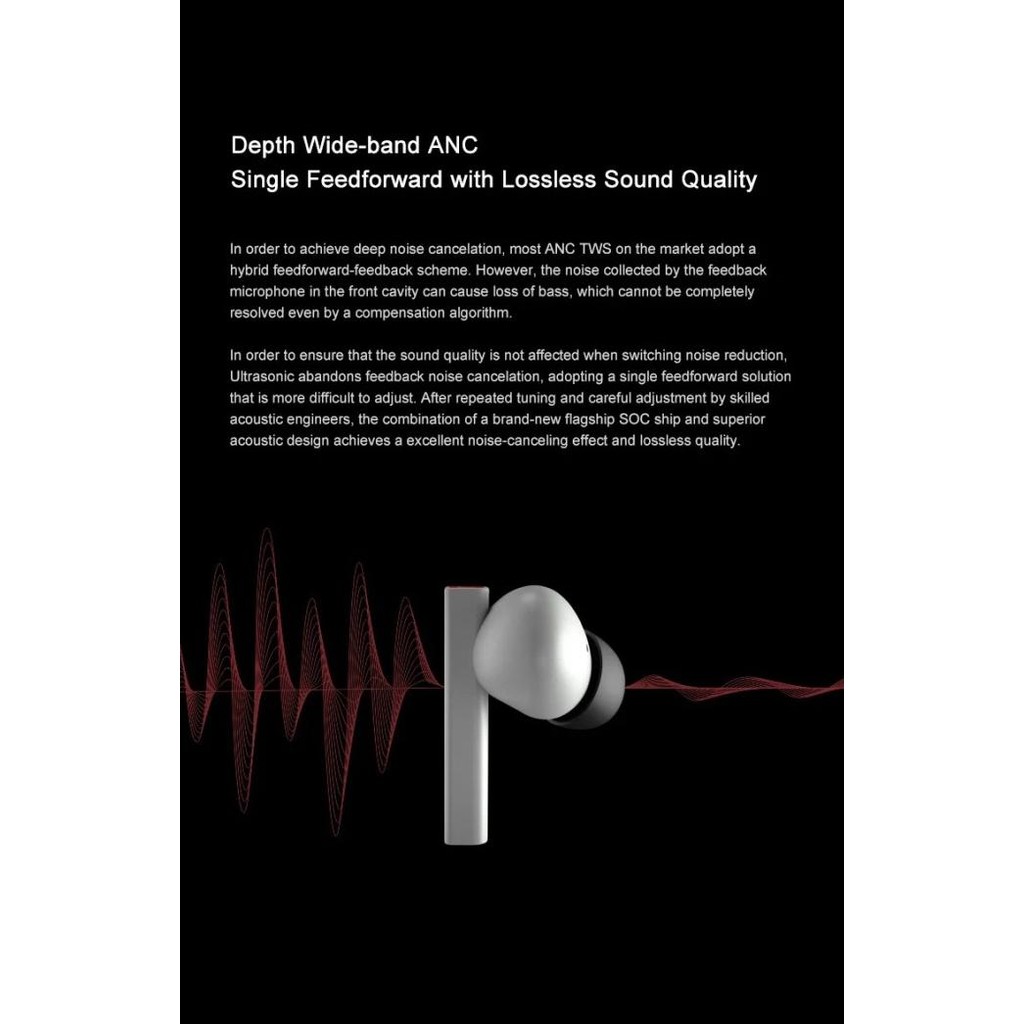 Moondrop Ultrasonic Bluetooth 5.3 Anc Ambient Mode Hybrid True Wireless Tws