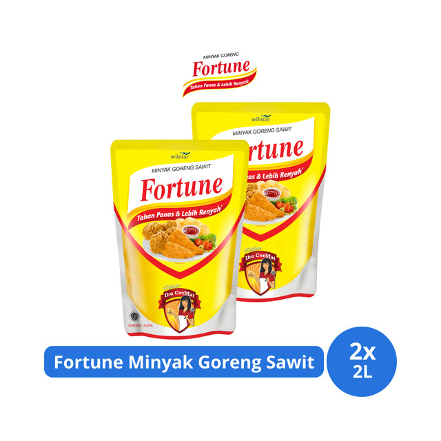 

Fortune Minyak Goreng Sawit Pouch 2L x 2 pcs