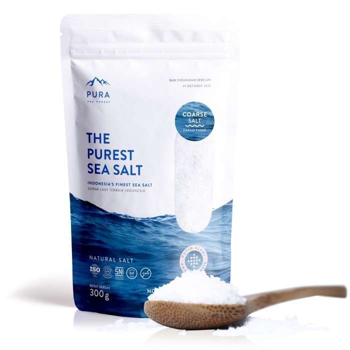 

Pura Purest Sea Salt 300 Gr - Garam Laut Natural/ Himalayan Salt - Adelineez