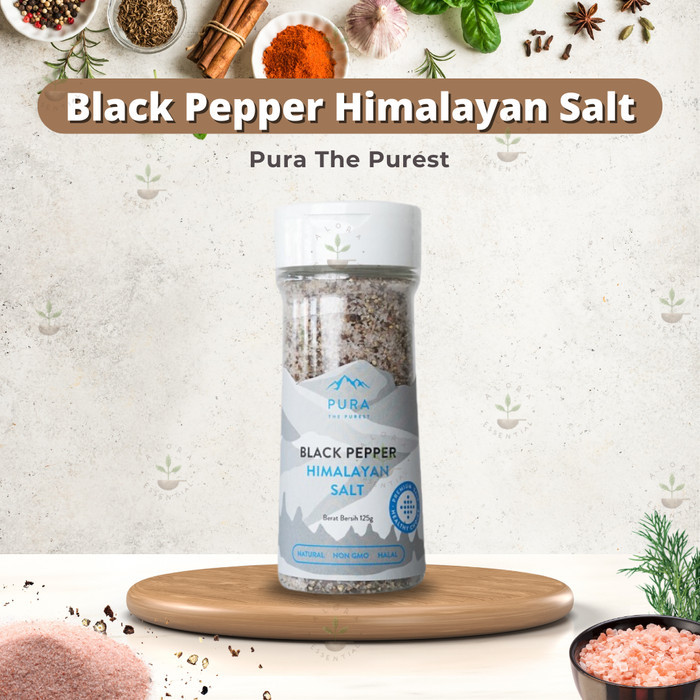 

Pura Himalayan Salt Pepper Garam Himalaya Natural - Adelineez