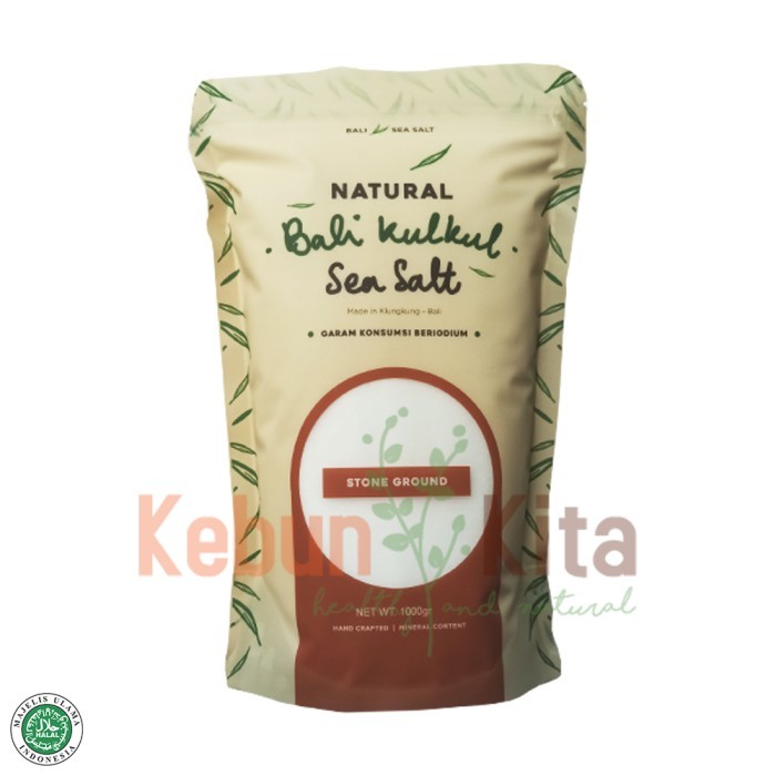 

Natural Bali Kulkul Stone Ground Sea Salt 1 Kg ( Garam Laut Halus ) - Adelineez