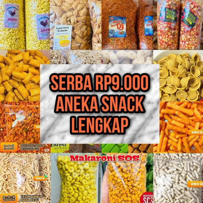 

Serbu Serba 9Ribu 250 Gram Snack Camilan Terlengkap Pedas Manis Gurih Snack Makaroni Sos Food Snack