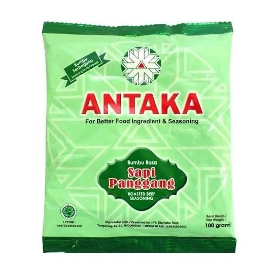 

Bumbu Tabur Antaka rasa Sapi Panggang per 1 renceng 10 pcs x 100 gr P64T