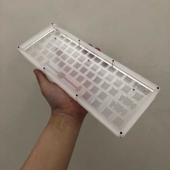 PROMO Custom Case Akrilik Keyboard Mechanical Fantech Maxfit61