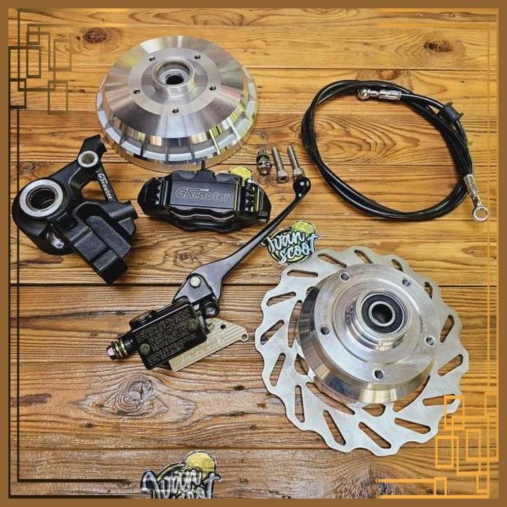 [IVS] ADAPTOR SET CAKRAM VESPA UPGRADE RING 12 VESPA PX EXCEL GS SCOOTER NO GRIMECA TEMACA