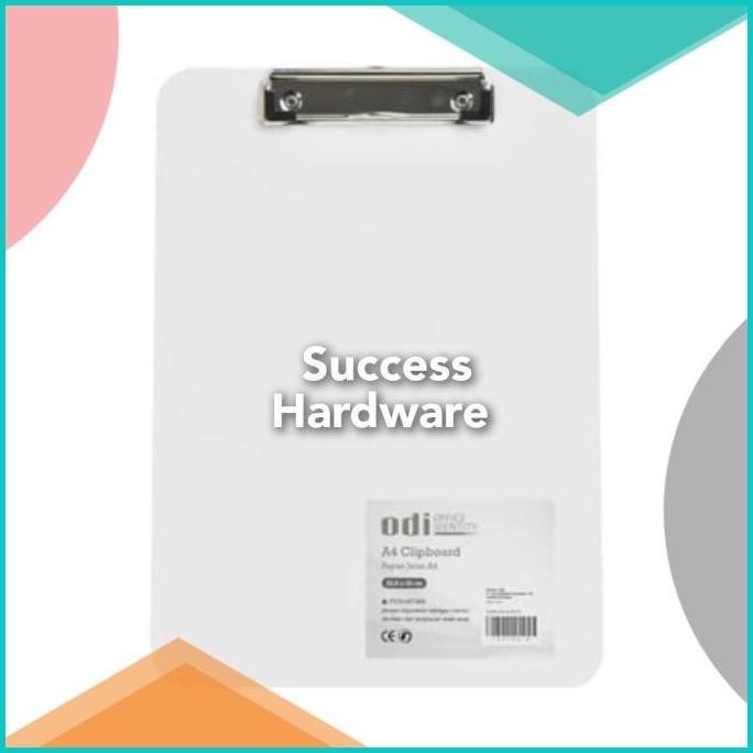 

ODI PAPAN CLIPBOARD A4 - PUTIH / CLIPBOARD A4 WHITE 140BZ4 perkakas
