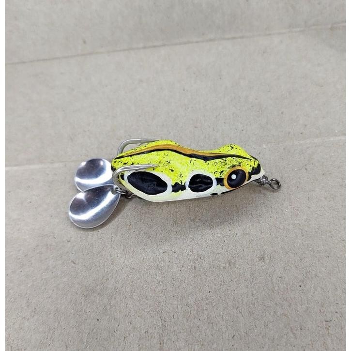 dh-68 SOFT FROG REAL KATAK TOMPEL VMC MT HOOK. anyar gres lure. soft frog. sofrog. sof frog. sofrok.