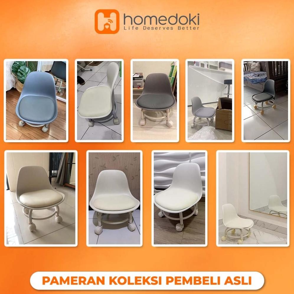 Homedoki Kursi Santai / Kursi Belajar / Kursi Kecil / Kursi Makan / Kursi Belajar Roda