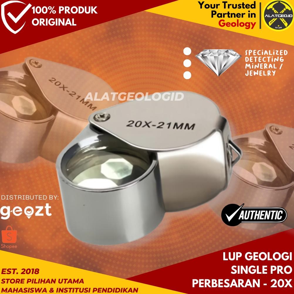 

Terlaris Kaca Pembesar Geologi Lup Non Led 20X Pro Metal - Perhiasan Batuan Kekinian
