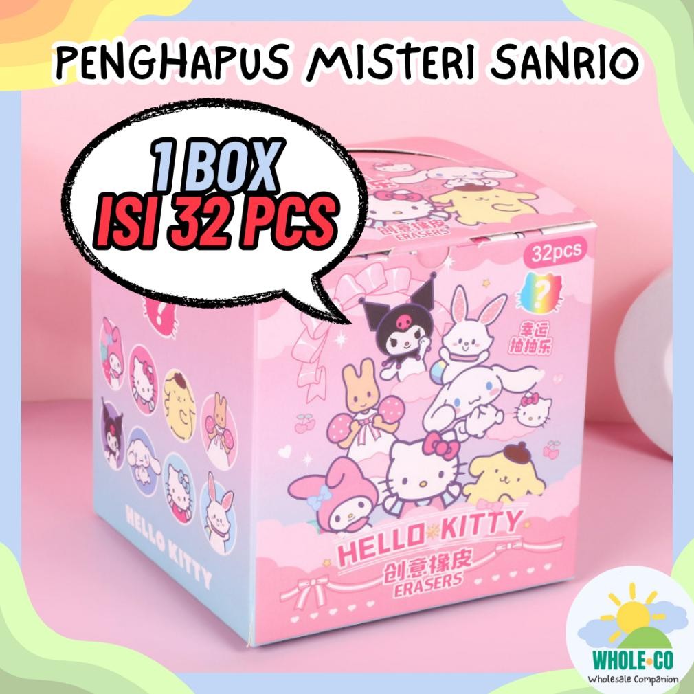 

Un04 (1 BOX ISI 32 PCS) Penghapus Misteri Paket Sanrio Premium Karakter Melody Kuromi Lucu Unik Imut Termurah Grosir Cod B-1002 Murah