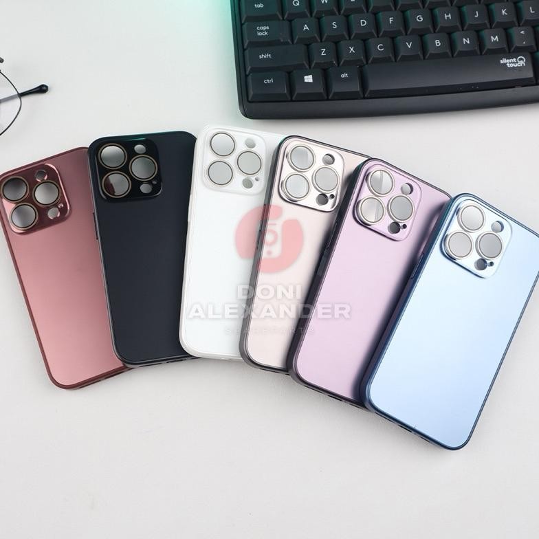 (PROMO) LUXURY MATTE ULTRA STEEL CASE FOR IPHONE 11 12 13 14 15 PRO MAX HARD CASING HP