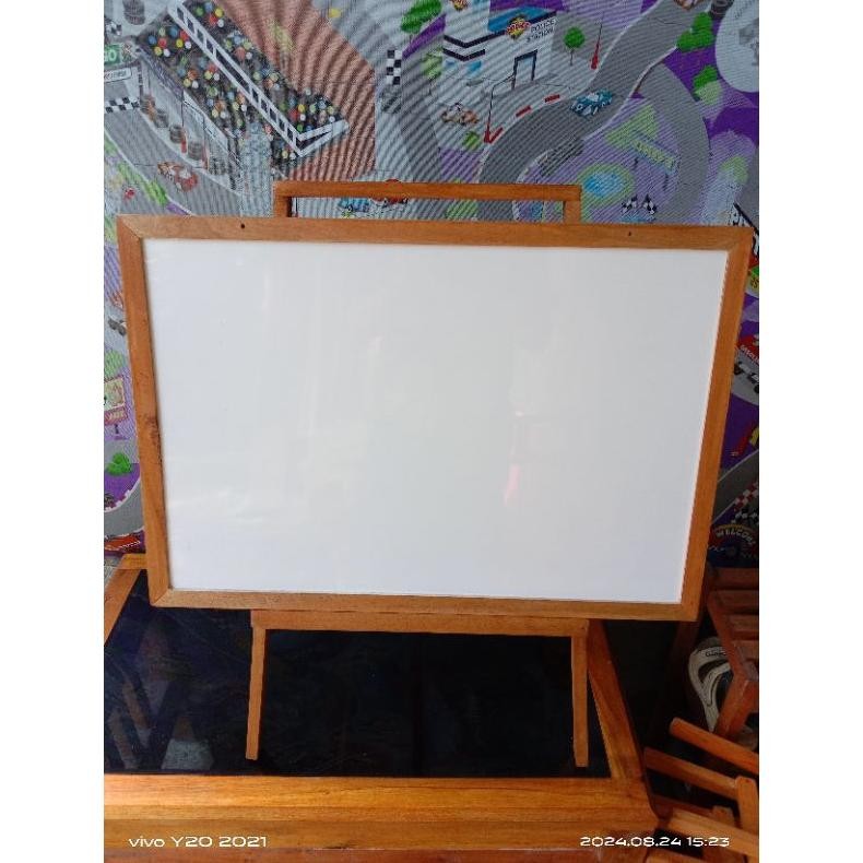 

GA24 1 set papan tulis white board uk 40x60 ( GERTIS SEPIDOL & PENGHAPUS) Termurah