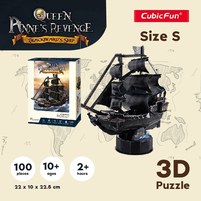 Cubicfun The Queen Anne's Revenge S -3D Puzzle