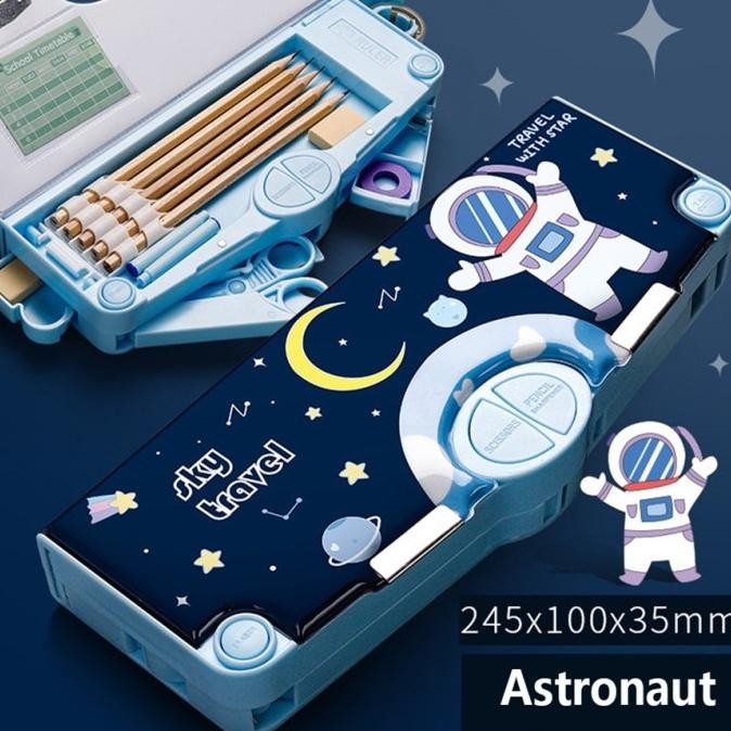 

Kotak Pensil/Tempat Pensil Lucu Bahan Plastik Multifungsi untuk Anak KGS