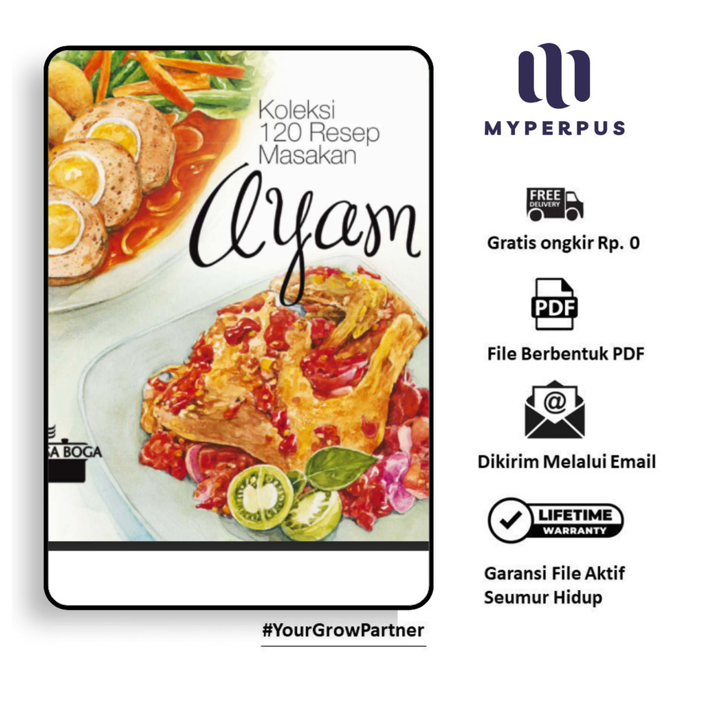 

411. KOLEKSI 120 RESEP MASAKAN AYAM (YASA BOGA) - [-]